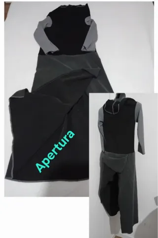 Abito Campionario nuovo lungo M/L grigio/nero