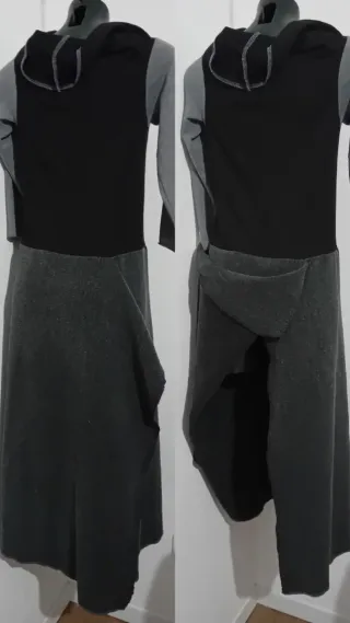 Abito Campionario nuovo lungo M/L grigio/nero