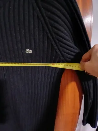 Jersey Lacoste Negro Cremallera