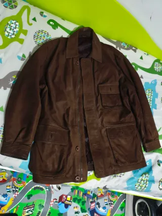 Chaqueta Cuero Vintage Massimo Dutti® Marrón
