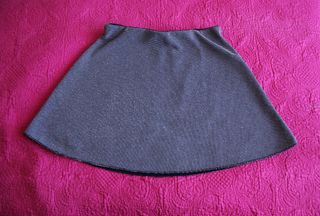 Falda Mini Zara Circular Talla S Azul Marino Blan