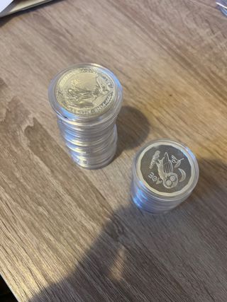 Britannia y Búho Monedas Plata