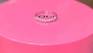 Anillo Tous Oro Blanco Diamantes