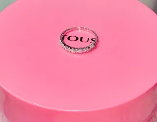 Anillo Tous Oro Blanco Diamantes