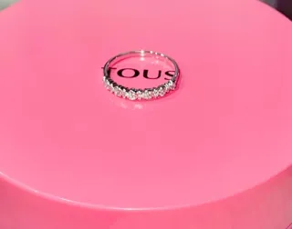 Anillo Tous Oro Blanco Diamantes