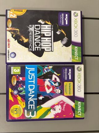 Xbox 360 Slim Negra + Kinect + 2 Mandos + Juegos