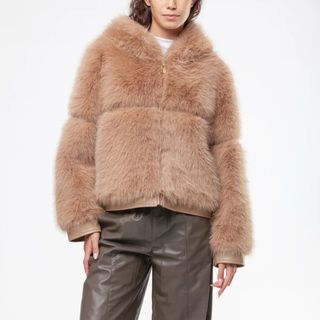 Chaqueta V73 Beige/Marrón