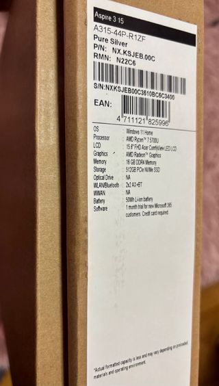 Portatile Acer Aspire 3 A315-44P-R1ZF (SCONTATO!)