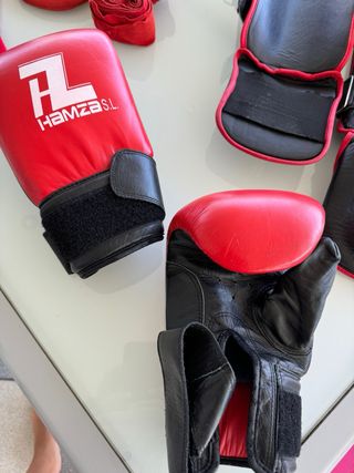 Protecciones Boxeo Rojas