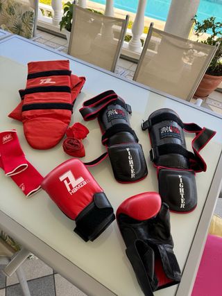 Protecciones Boxeo Rojas