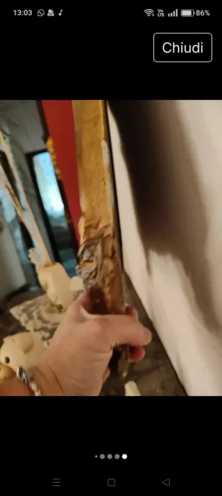 Specchio antico con cornice barocca