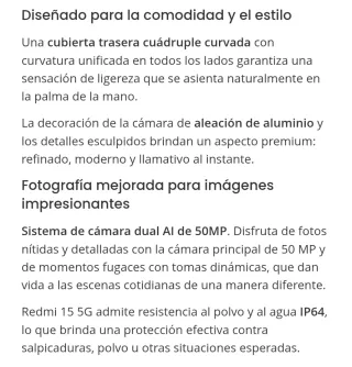 Xiaomi Redmi 15 5G 256GB Verde