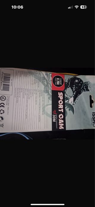 Cámara Deportiva HD 1080p con Flotador Amarillo