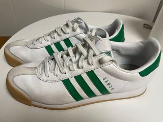 Zapatillas Adidas Samoa Blancas y Verdes 44 2/3