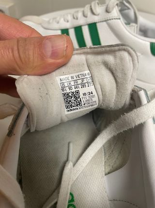 Zapatillas Adidas Samoa Blancas y Verdes 44 2/3