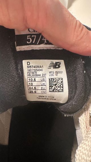 New Balance 57/40 Beige y Gris