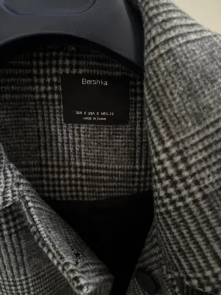 Cappotto Uomo Bershka Spigato Grigio