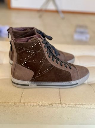 Nero Giardini Sneaker Alta Beige/Marrone
