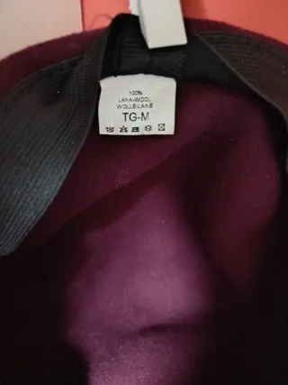 Cappello viola 100x100 lana