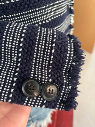 Adolfo Dominguez Chaqueta Azul Algodón Poliéster