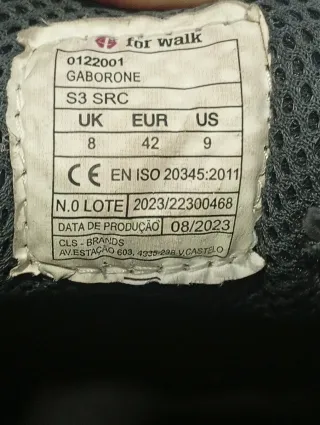 Zapatos de seguridad negros