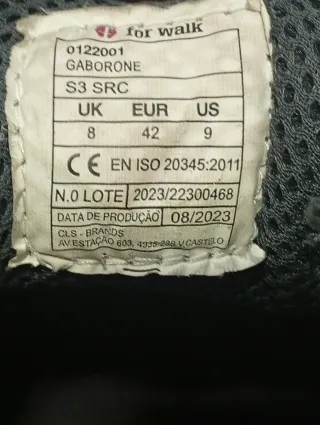 Zapatos de seguridad negros