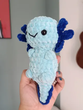 Axolote Crochet Feito à Mão -amigurumi  Axlotl