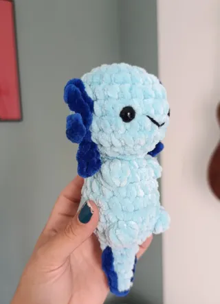 Axolote Crochet Feito à Mão -amigurumi  Axlotl