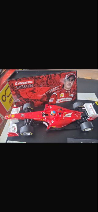 Coche Scalextric Ferrari Rojo