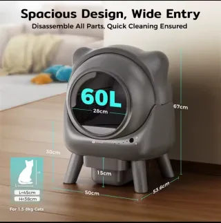 Lettiera automatica per gatti Amicura