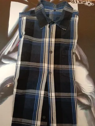 Camisa de cuadros hombre