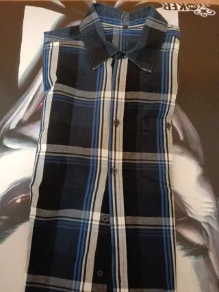 Camisa de cuadros hombre