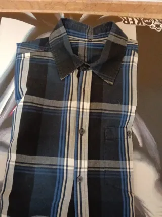 Camisa de cuadros hombre