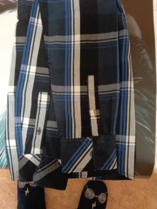 Camisa de cuadros hombre