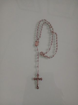 Rosario antiguo de plata