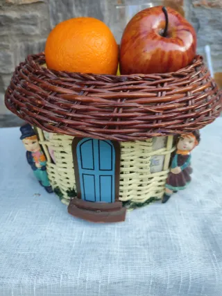 Cesto decorativo casa fruta o maceta