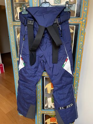 Pantaloni sci donna con pettorina