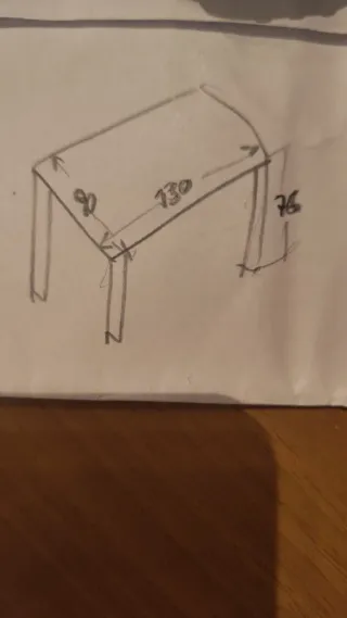 Mesa de comedor y 4 sillas