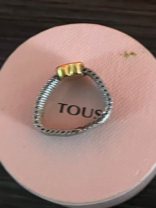 Anillo Tous Oso Dorado y Plateado