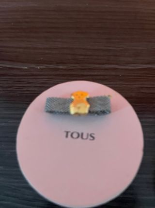 Anillo Tous Oso Dorado y Plateado