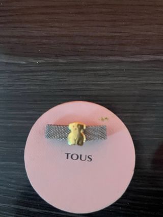 Anillo Tous Oso Dorado y Plateado