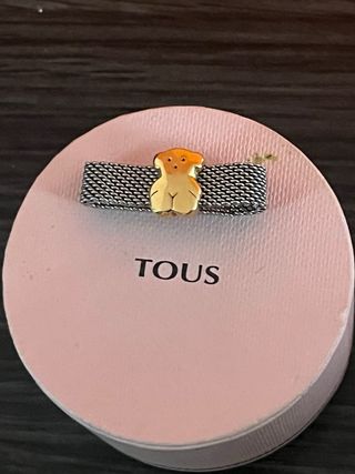 Anillo Tous Oso Dorado y Plateado