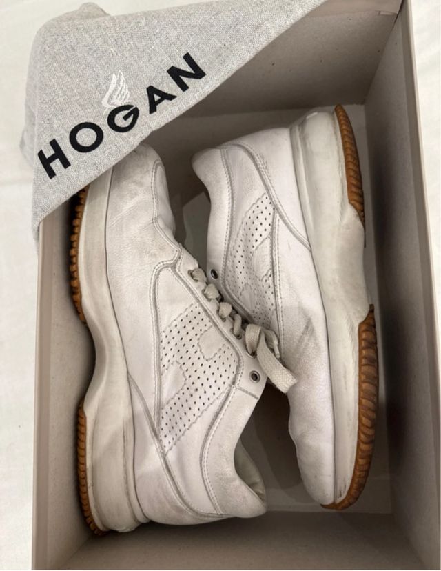 Scarpe Hogan bianche Pierced H