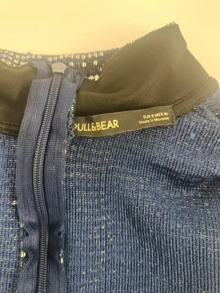 Vestido fiesta brillo corto Pull&Bear