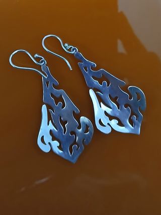 Pendientes de plata con diseño