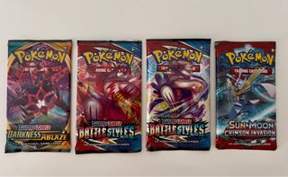 Sobres de cartas Pokémon en inglés sellados
