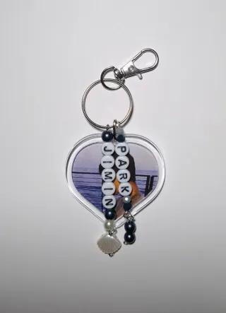 Llavero corazón Jimin BTS Doble Cara