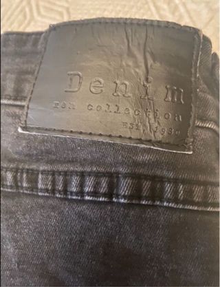 Vaqueros negros hombre talla 40