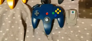Mando Nintendo 64 + Rumble Pak Original