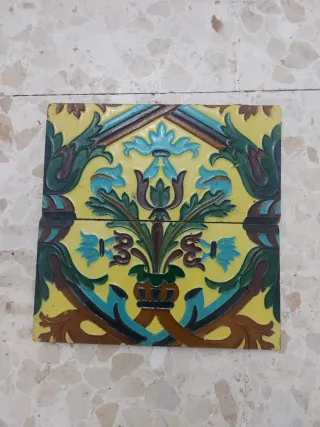 Pareja Azulejos Antiguos Sevillanos
